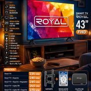 📺 SMART TV 📺 ROYAL 43" FHD + SOPORTE + CAJITA + P.VOLTAJE - VARIAS OFERTAS. MENSAJERÍA FACTURA GARANATÍA. 📲 54833699 - Img 56064444