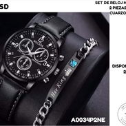 Set de Reloj de Hombre, dos piezas. Cuarzo - Img 55670154
