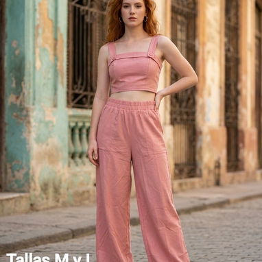 Juegos de pantaloneta y blusa corta - Img 122190241