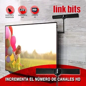 Antena de TV Digital para Interior, Alta Definición HDTV Ultra Compacta, Amplifica la Recepción de Canales - Img 119206790