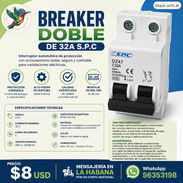 INTERRUPTOR DOBLE DE 32A SPC. BREAKER DE 32AA - Img 57245997