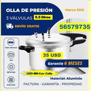 FG-OLLA de PRESION 3 valvulas 5.5L ALUMINIO... 56579735../(USD-MN-Eur-Zelle)/Envio Gratis// Garantía 6m - Img 56487431