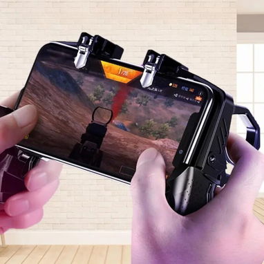 MANDO O SOPORTE GAIMER CON GATILLOS(K21), PARA MOVIL, PARA JUGAR ONLINE JUEGOS COMO: CALL OF DUTY; FREE FIRE Y OTROS - 3/8