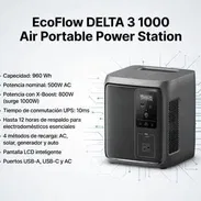 ECOFLOW DELTA 3 1000 AIR (10ms UPS) versión para EE.UU A 600 USD - Img 56285231