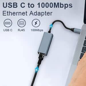 Adaptador de red LAN Ethernet tipo C de 100 Mbps Precio 15usd - Img 119548458