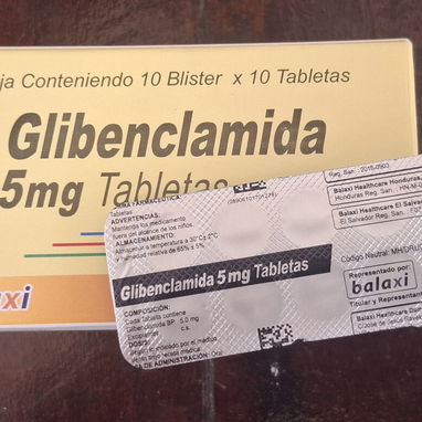 ⚕️- Glibencamida 5mg, 1 Tira 10 Tableta -⚕️ - Img 113302448