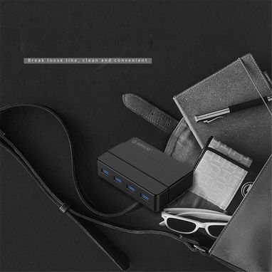 Regleta ORICO H4928-U3 Hub USB 3.0 para discos de 4 Puertos con transformadores - Img 118077569