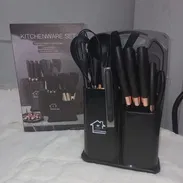 🚧 SET DE UTENSILIOS DE COCINA CON CUCHILLOS Y ORGANIZADOR 🚧 - Img 54677475