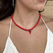 Collar perlas rojo spicy - Img 55939642