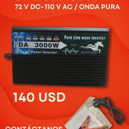 CASA SIN APAGÓN. MEJORA TU OPCIÓN CON TU INVERSOR O CONVERTIDOR DE 72 VOLT A 110 VOLT. COLOCA EN TU MOTO 72 V - Img 52697842