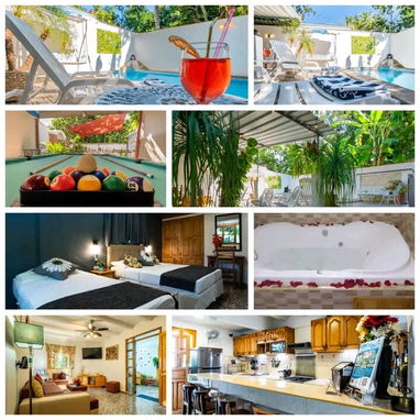 ✨🌊COD.Z Hostal de lujo tiene opción de pasadía + 5 habitaciones. Tiene jacuzzi, piscina y billar - Img 114940677