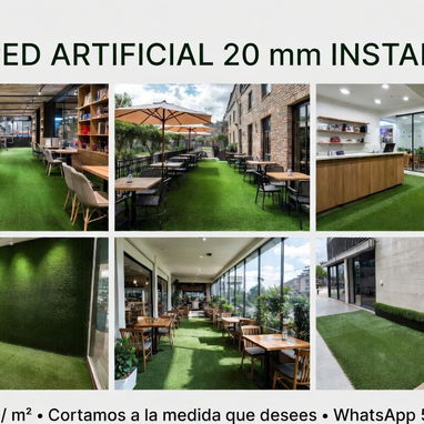 Cesped artificial. Corte a la medida que desee. Grama 20mm en 10usd m² - Img 118588744