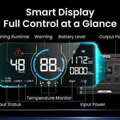 💡4500W-PICO / 2400W-NOMINAL. ESTACIÓN DE ENERGÍA OUPES 2232WH 4500WP/2400WN. ENTREGA GRATIS, GARANTÍA 1 MES. 54833699 - Img 114777043