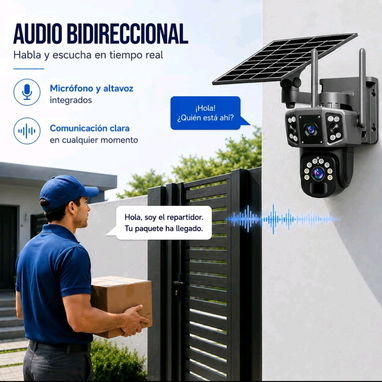 Cámara de 2 visores 4k 8 Mpx Solar Wifi - Img 127724078