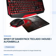 ✨ *SPIRIT OF GAMER PACK TECLADO | MOUSE | ALFOMBRILLA - Img 56519627