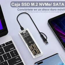 💾⚡ CARCASA SSD M.2 USB-C TRANSPARENTE – ALTA VELOCIDAD 🔥 - Img 119749338