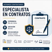 Especialista en Contratos | Remoto | Tiempo completo (Contrato/Freelance) - Img 56854680