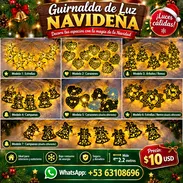 Guirnalda o cadena de luces navideñas - Img 58133202