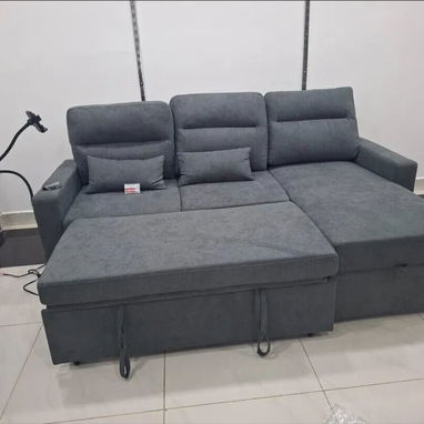 Sofa cama con porta vasos puerto usb cajon almacenamiento interno 690 - Img 123310140