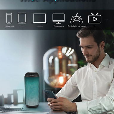 Bocina Altavoz Bluetooth Portátil LED 🌐 - Img 127565178