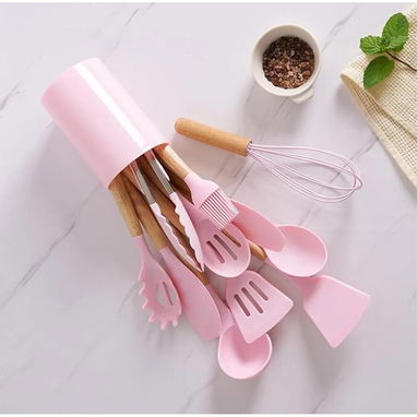 💜Set  de utensilios de cocina de silicona -12 piezas(DH) - 8/8