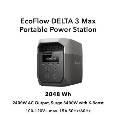 ECOFLOW Delta 3 Max (2,048Wh) - Estación de Energía – Planta Eléctrica - 6/13