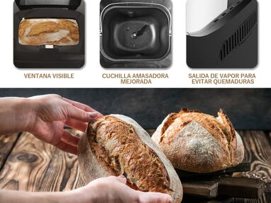 Máquina para hacer pan en casa 19 preestablecidos, Función sin gluten, Ajustes de aislamiento,3 tamaños de pan 5-4022401 - Img 41102350