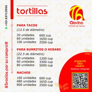 Tortillas de harina para tacos precocinadas para negocios o para el hogar , vendemos cualquier cantidad - Img 45510449