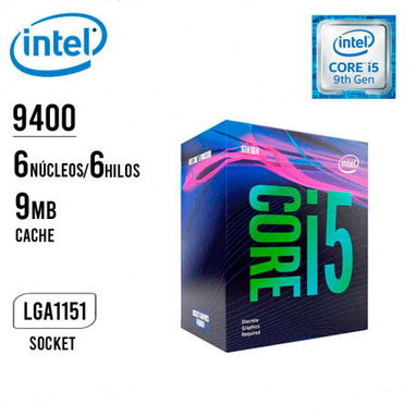 ⭐⭐⭐Ofertica 55 usd ⭐⭐⭐ Microprocesador i5 9400 2.9 GHZ 9MB LGA 1151, (Nuevo Sellado en Caja + Disipador Original y su pa - Img 123123881