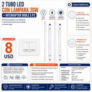 2 tubo led con lámpara 20W - Img 56927176