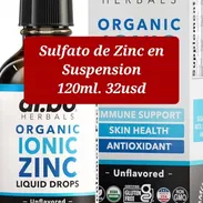Sulfato de zinc en suspensión para bebé, niños, embarazadas, adultos(120ml)$32 - Img 57817805