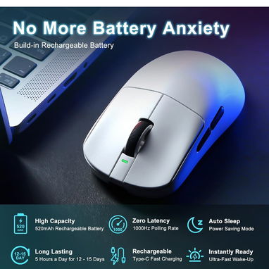 Mouse para jugador pro, Ultraligero - Img 127615326