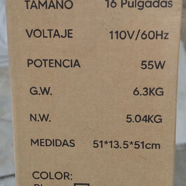 Ventilador, EcoFlow, Bajo consumo, potencia, 55w, Batería//// - Img 119739418