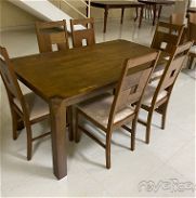 Muebles de lujo para 6 comensales de madera importada - Img 45785579
