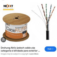 Cable FTP CAT 6 para exteriores , apantallado , color negro- 52656260 - Img 45534340