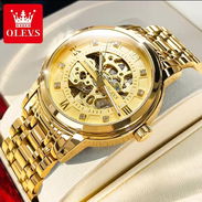 Reloj automático dorado para hombre OLEV en caja – Nuevo - Img 53358392