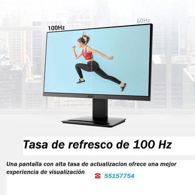 🖥️Monitor  MSI PRO MP223 ▌22" ▌1920 x 1080 (FHD) 100Hz ▌1ms (MPRT) 📦NUEVO EN SU CAJA📦 - 3/10