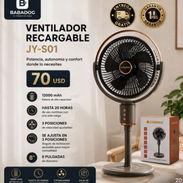 Ventilador recargable / se pude desplegar en diferentes tamaños - Img 57027706