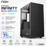 Chasis Semitorre NOX INFINITY BETA Airflow ARGB Rainbow con lateral de cristal templado - Img 57844352