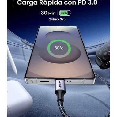 CABLE 60W UGREEN US261 ORIGINAL | TIPO C a TIPO C | Centro Habana 10 - 2/6