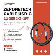 ZeroneTeck Cable USB-C 3.2 Gen 2x2 (3ft) | videojuegoshabana.com - Img 55762302