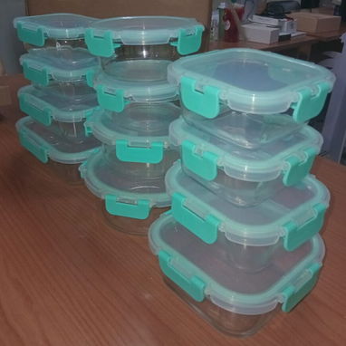 SET DE RECIPIENTES HERMÉTICOS DE CRISTAL - 2/2