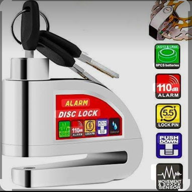 Candado con alarma para moto y bicimoto - 2/2