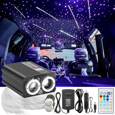 Magic Light Engine o Kit de fibra óptica de iluminación para autos o habitaciones - Img 122680242