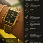 Reloj Invicta dorado y negro cuadrado - Img 57134338