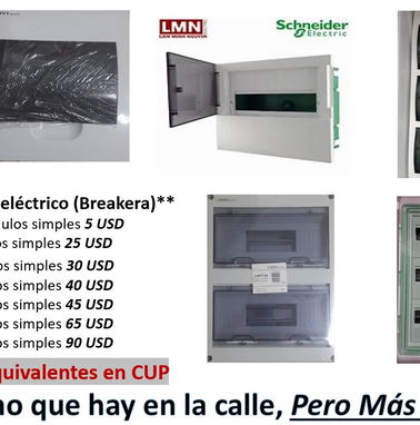 Panel eléctrico, gabinete eléctrico o breakera de 1, 2, 8, 12, 18, 24, 36 y 54 unidades o módulos. Manguera eléctrica - Img 73798220