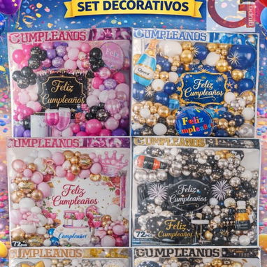 Set decorativos de cinco y 100 piezas - Img 118583877