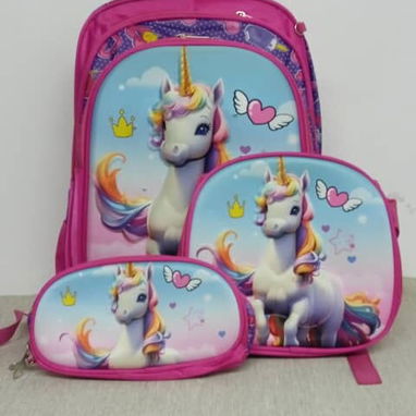 Mochilas con merendero y cartuchera para niñas y niños - Img 123282575