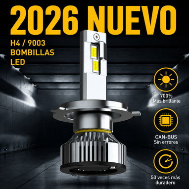 Bombillos H4 LED AUXITO Serie Y19 H4/9003 (HB2) 6500K Blanco Frío 30,000 LM - 2/7