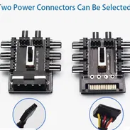 Hub de 1 a 8 ventiladores de 3 pines 12V SATA / Molex - Img 58419211